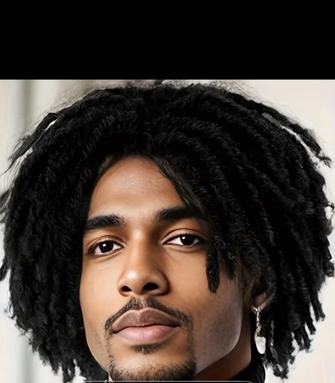GNIMEGIL Mens Dreadlock Wig Black Curly Male Fake Dreads Loc 22.5 Inch,