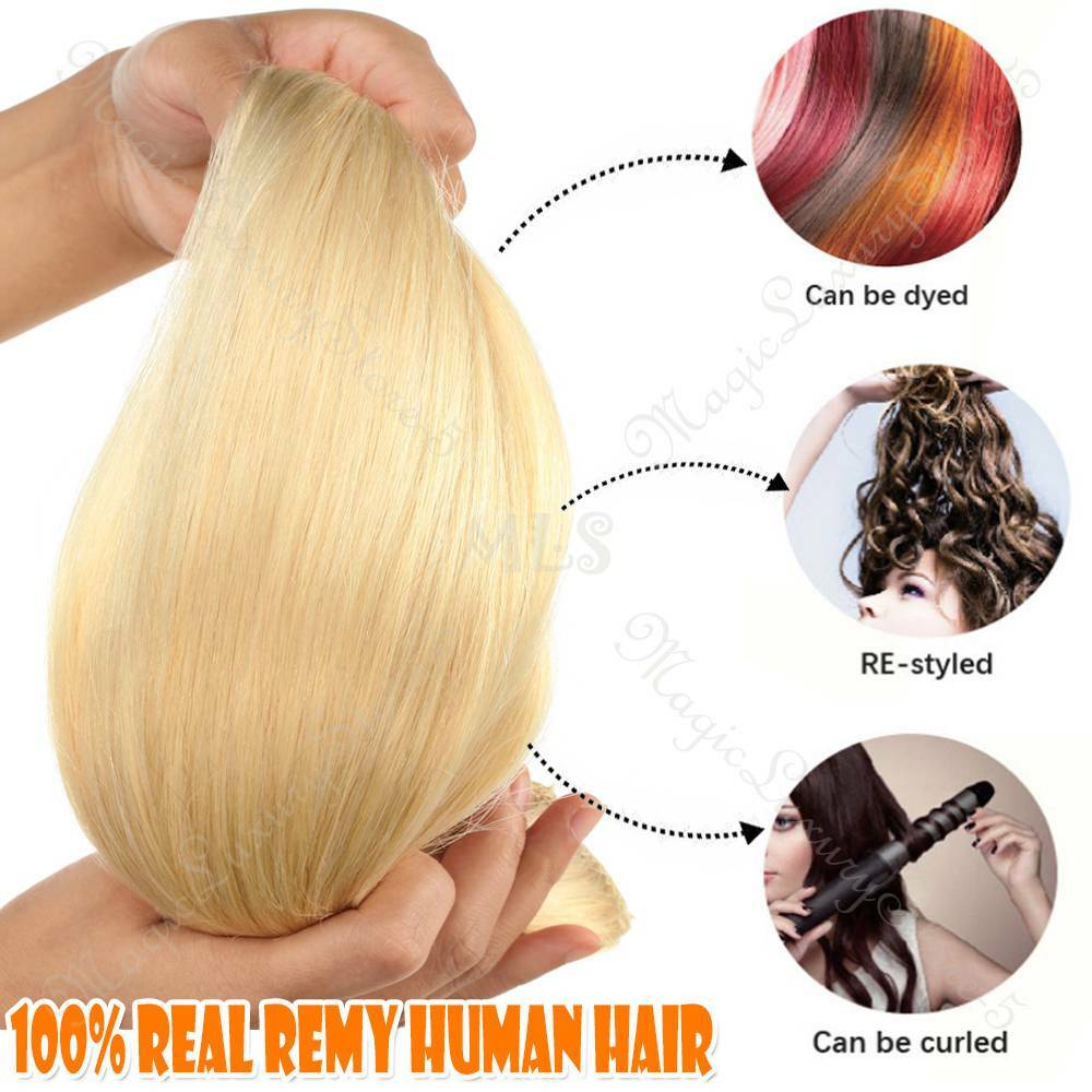 1G Micro Beans Link Loop Ring Human Hair Extensions 100% Full Head Highlight 300