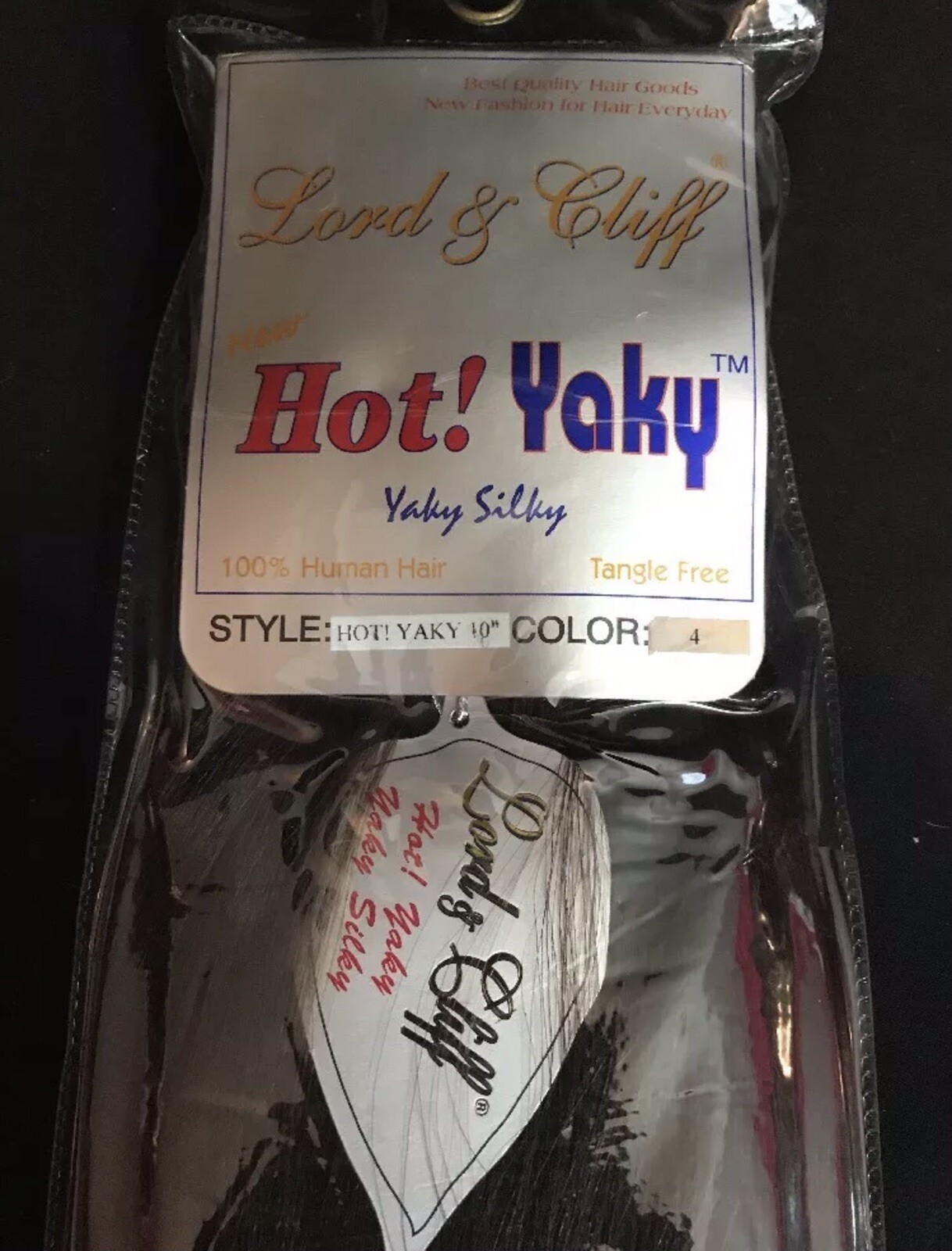 Lot of 10 Lord & Cliff 100% Human Hair Extension HOT Yaky 10”inch Color:4