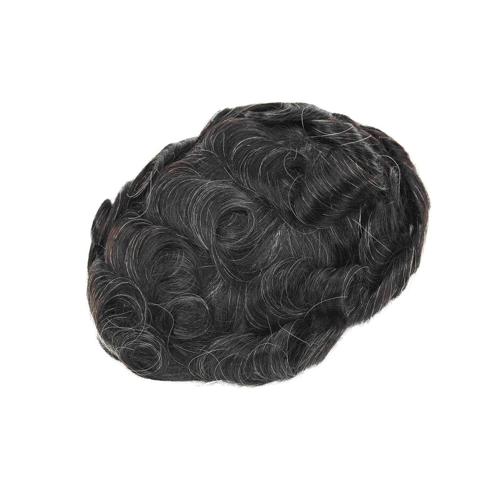 0.08-0.10mm Full Thin Skin Base Slight Wave Men’s Toupee | Men’s Hairpieces