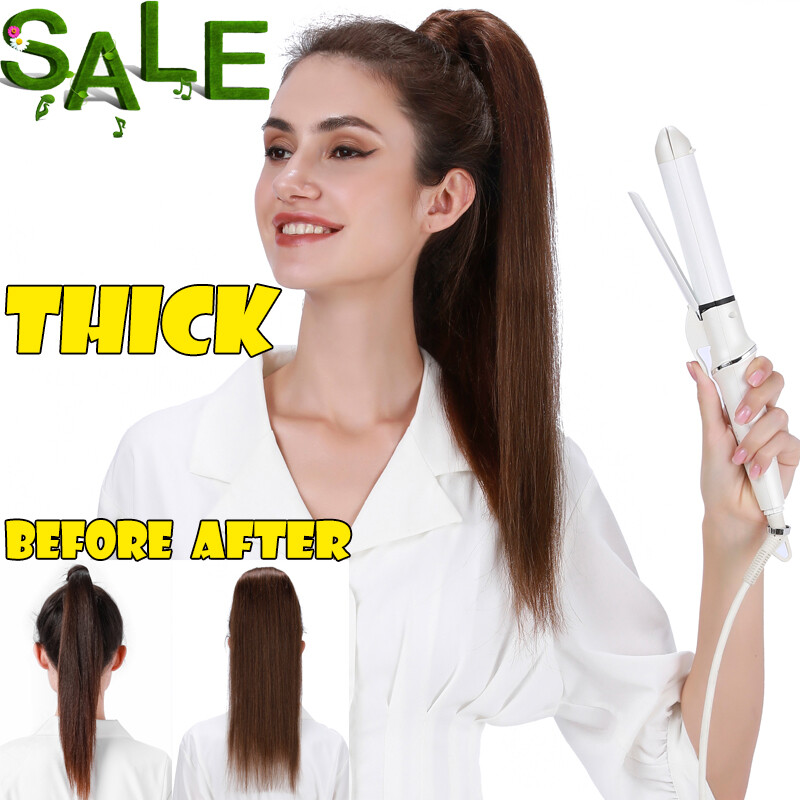 Smooth Ponytail 100% Human Hair Clip In Remy Hair Pony Tail Extensions THICK 22″