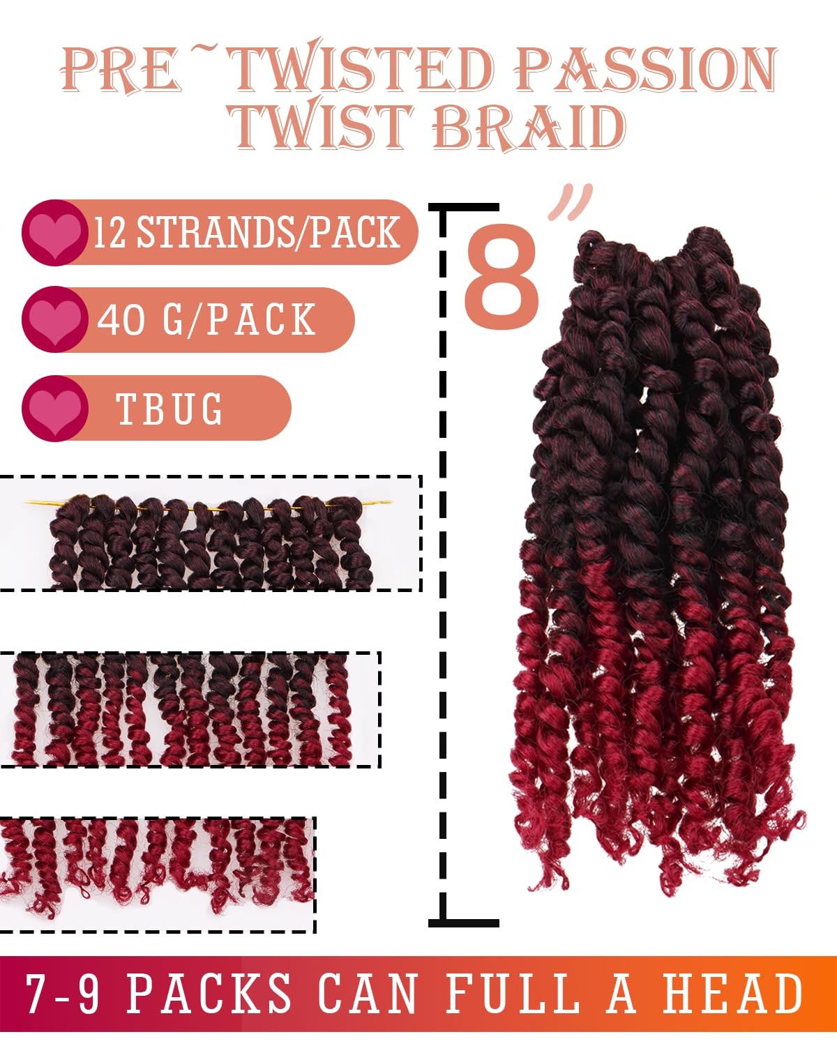 Miss Sula Passion Twist Hair-Pre-Twisted Passion Twistspre-Looped Crochet