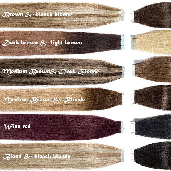 US Super Tape In Glue 100% Human Remy Hair Extensions Real Thick 100g 40pcs GG36