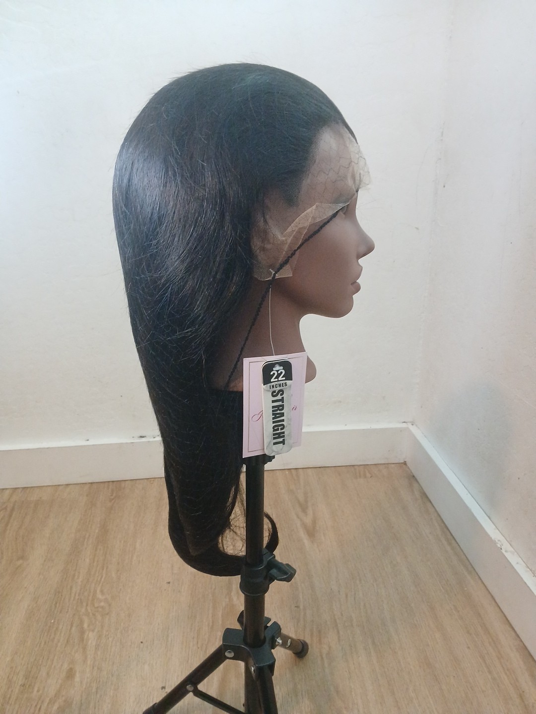 Ear 2 Ear Lace, 100% Human Straight Wig, 22 Inche Good Quality.