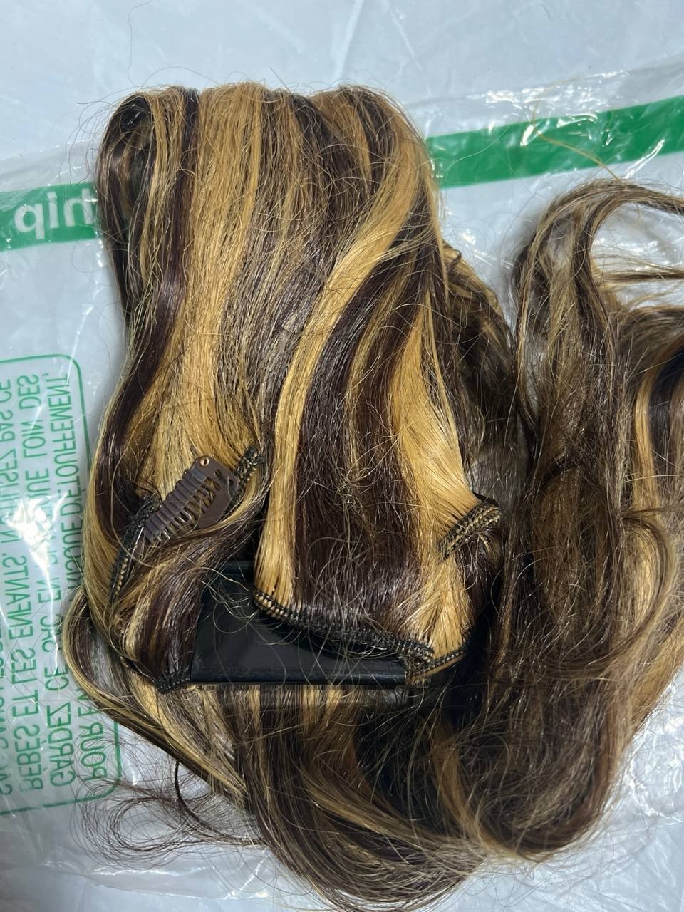 Juesoary Clip In Human Hair Extensions 22″ 120g 7PCS P427 Blonde