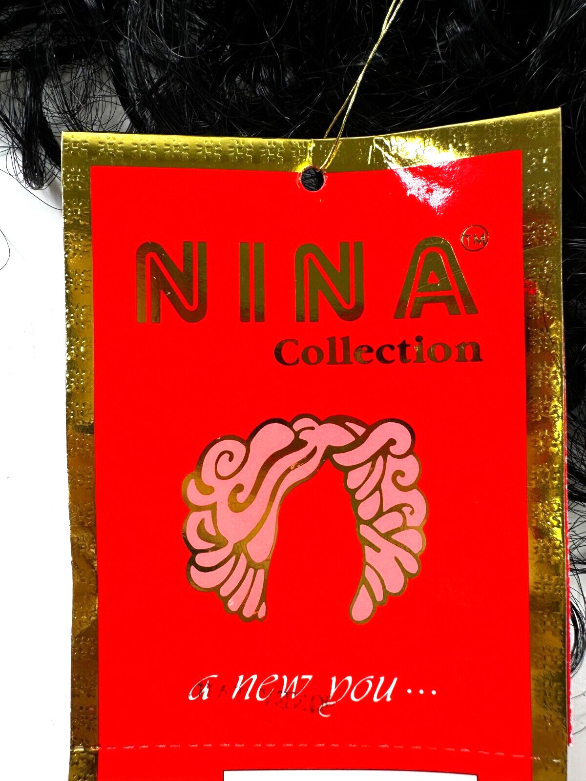 Nina Collection Women’s Short Curly Claw Clip Black Wig 13 inches