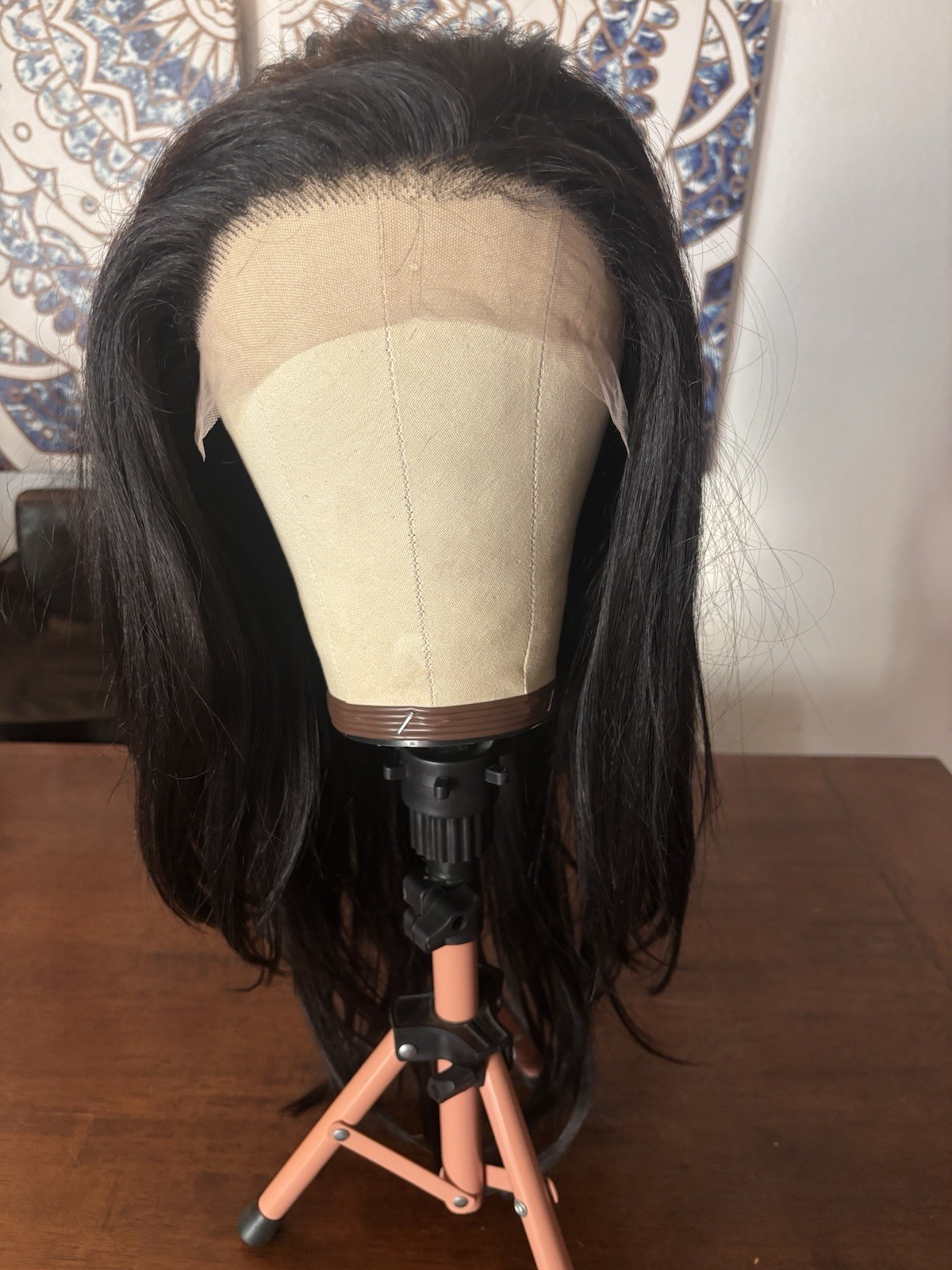 Lace Front Free Part Beautiful Dark Brunette Heat Safe 26-28in Wig