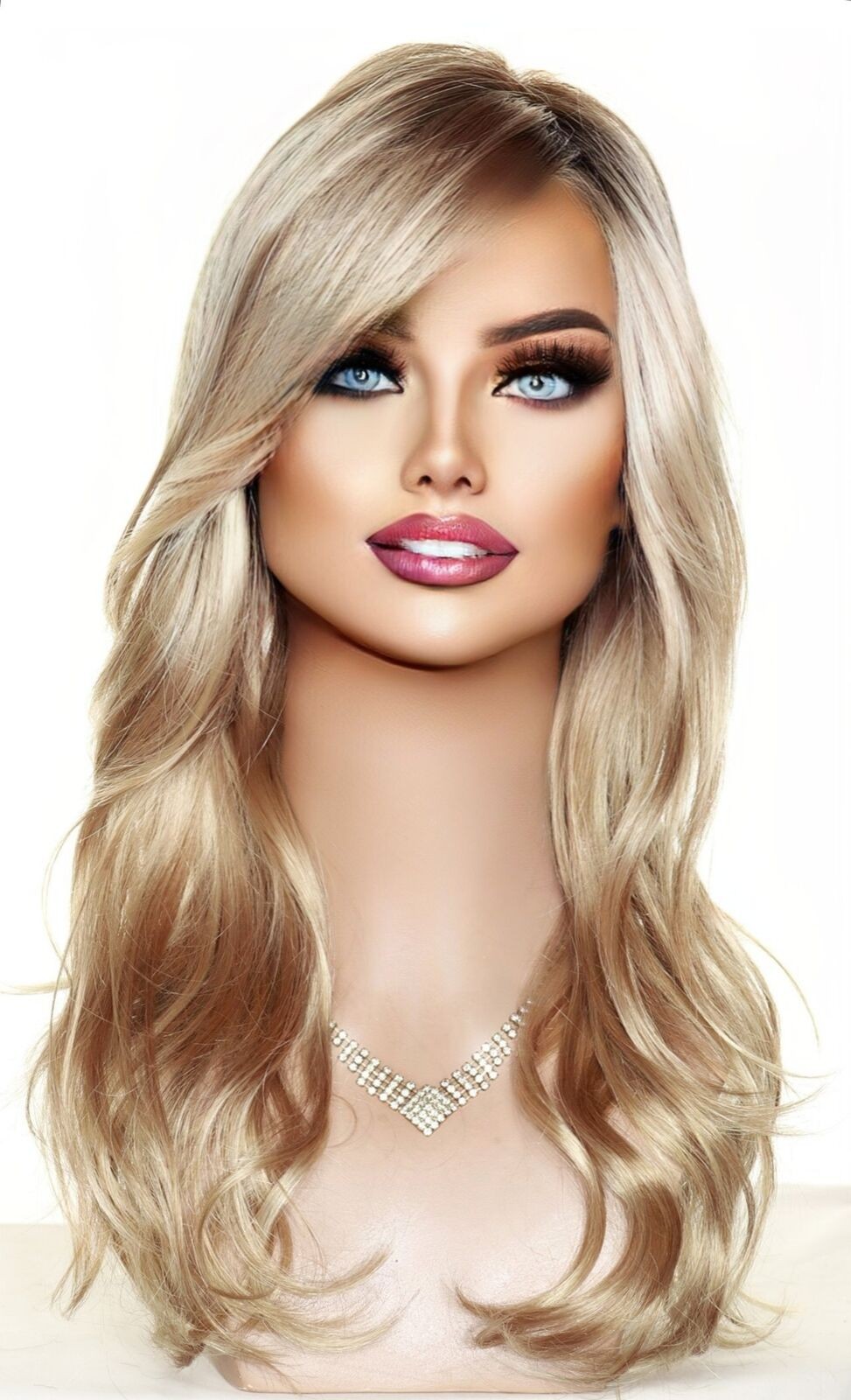 Miles of Style Lace Front Heat OK Monopart Wig Raquel Welch SS1488 open box