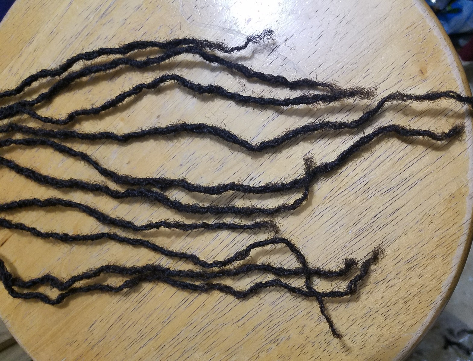 100% Human Hair dreadLocks 100 handmade 6-8″ very tiny small 1b 1.5 to 2 mm
