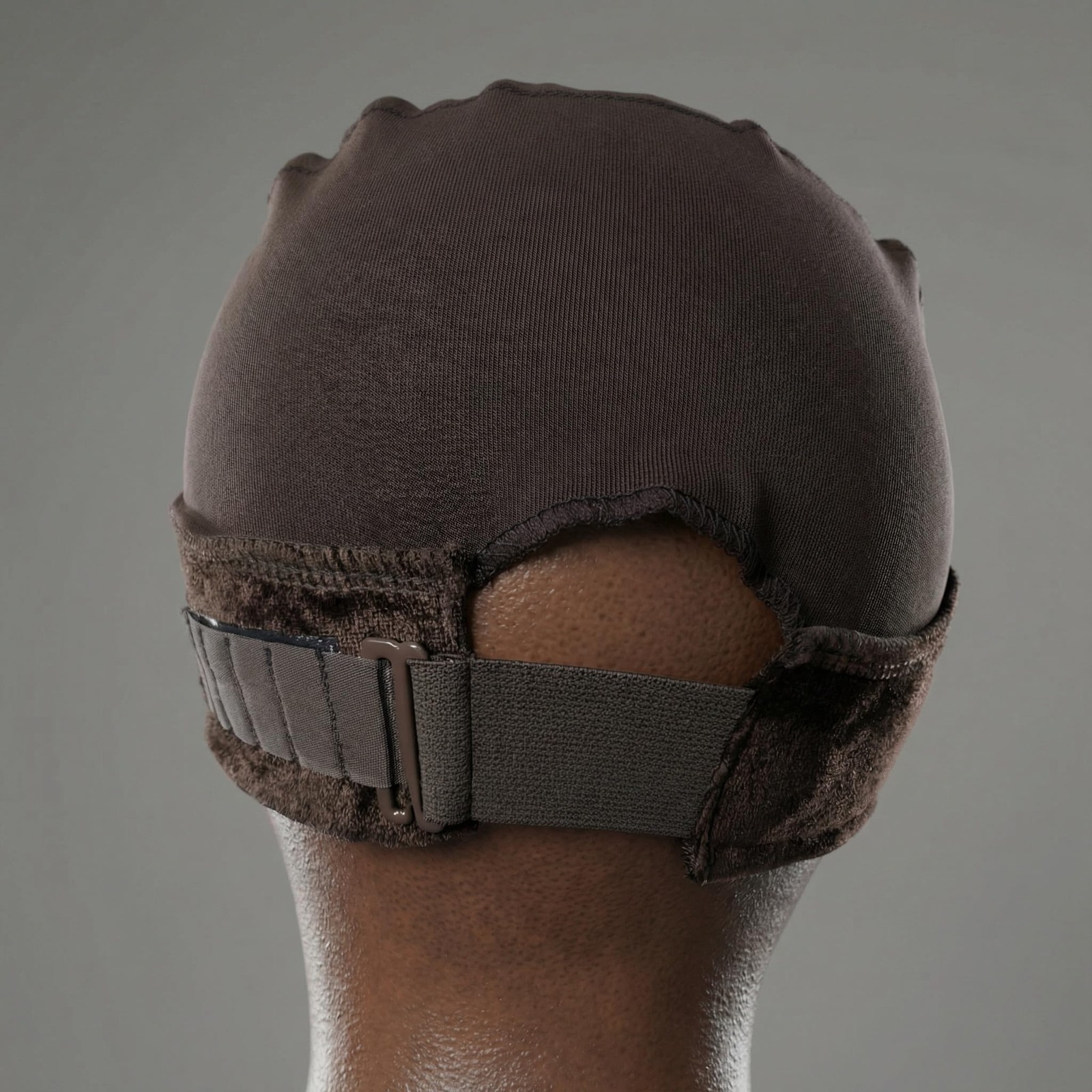 Wig Grip Cap | Adjustable with Wide Lace | Silicone | Small, Brown