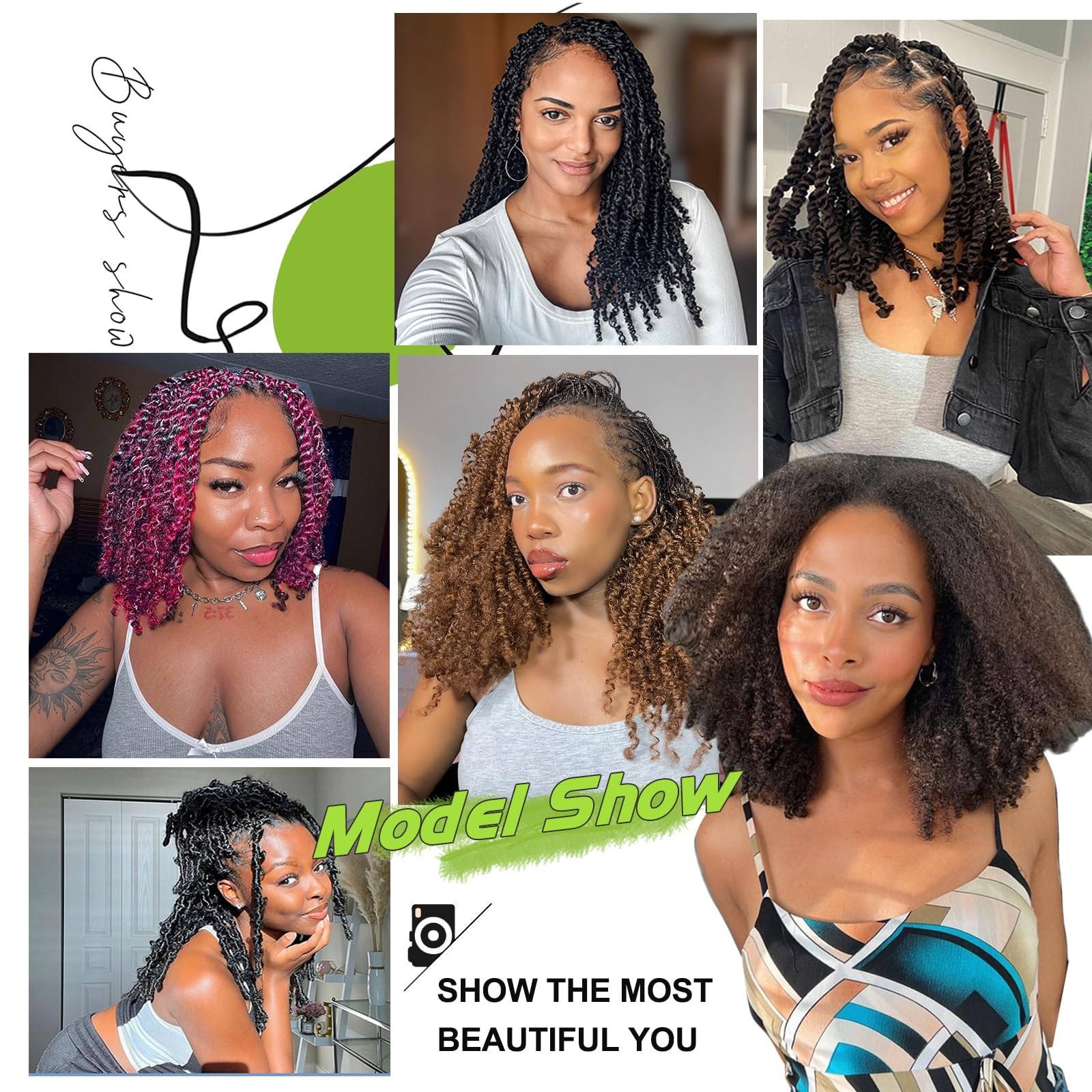 Poetically 10 Inch Afro Kinkys Bulk Human Hair Kinky Twist Hair 50G Dreadlock
