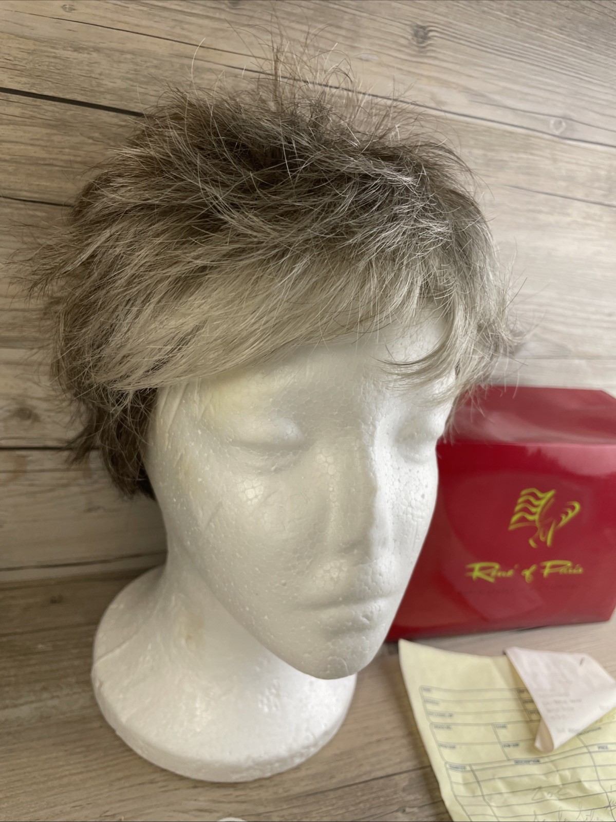 Zoe Wig by Rene of Paris 2349 Modern Pixie W/Bangs Sandy Silver