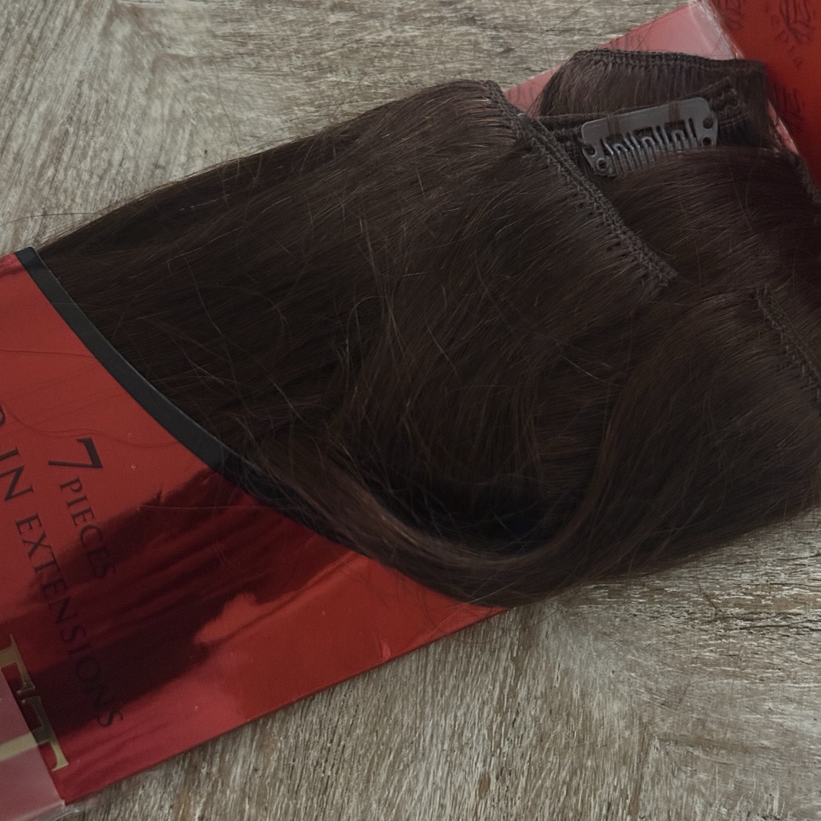 Sepia Secret Premium 100% Real Human Hair 18″ Clip-In Extension 7pcs #4 Brown