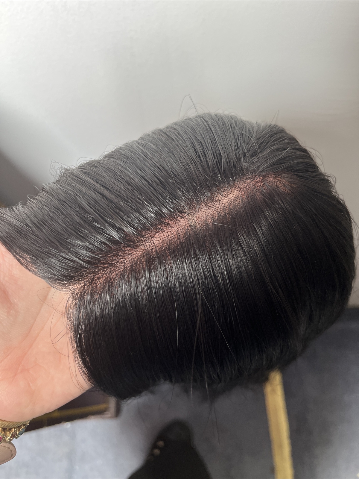 Authentic Bellami Jet Black Human Hair Lace Front Hand Tied Wig Long