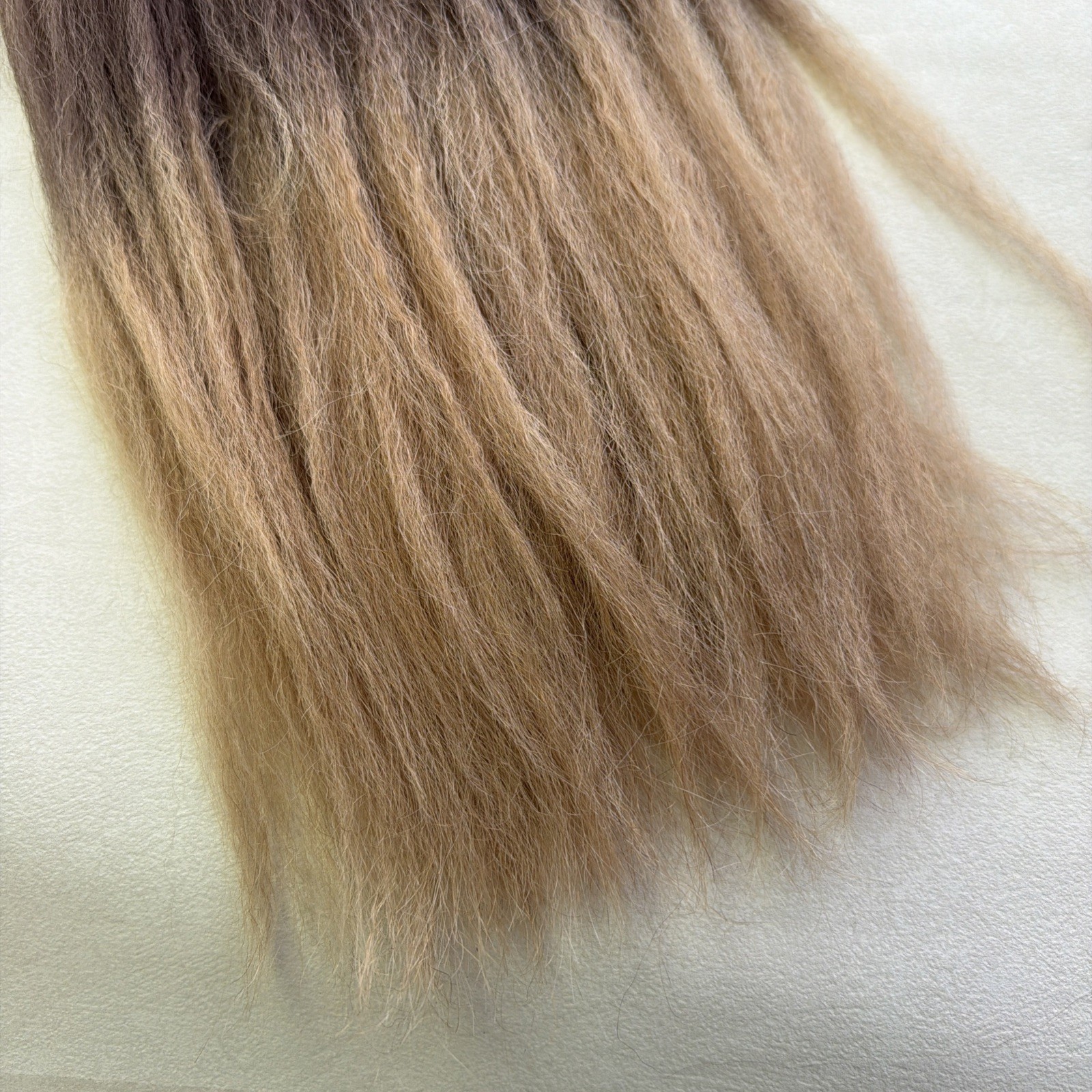 BELLAMI Silk Seam Textured Clip Ins NEW Dark Brown Ash Brown Ombre Blowout 24”