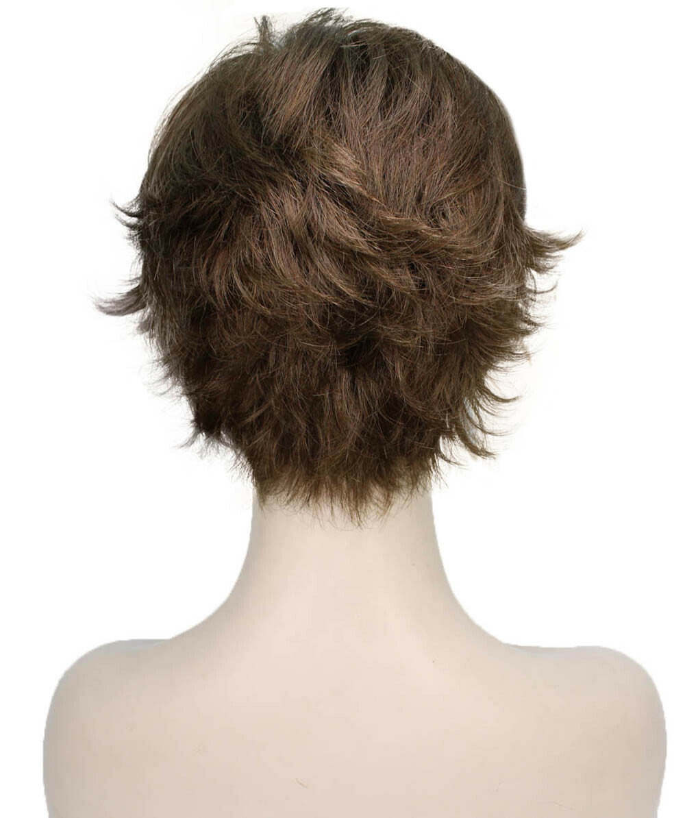 Dorothy – Straight Kanekalon Synthetic Fiber Full Wig, 2-4.5 in, Light Brown