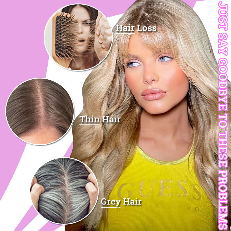 CLEARANCE Women Clip In Hair Topper Toupee Wigs Hairpiece 100% Natural Straight