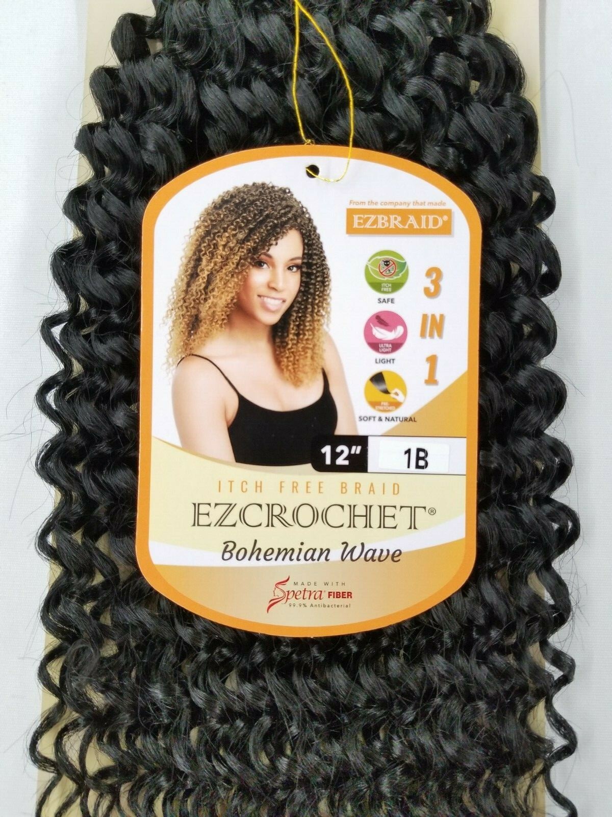 I&I Hair Innocence EZCROCHET Bohemian Wave Braiding Hair Spectra 12″
