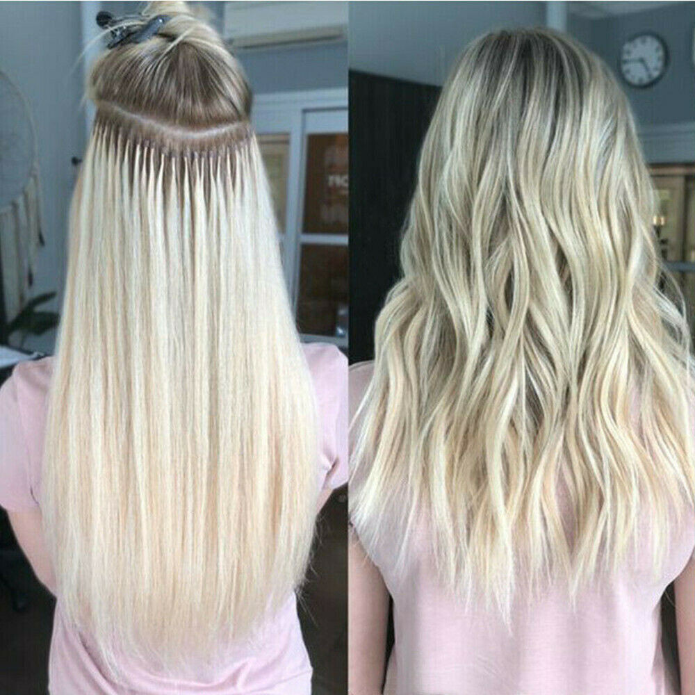 Micro Ring Loop Hair Extensions Real Human Hair Micro Beads Link Thick Remy Hair