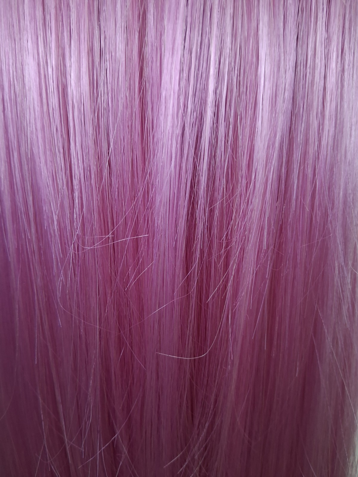 Long Straight wig with Air Bangs High Temperature Synthetic Fiber Heat Resistant
