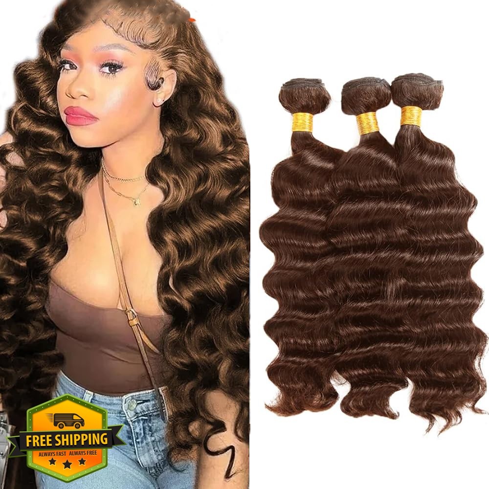 DiexrLamx 26 28 30 Inch #4 Dark Brown Bundles