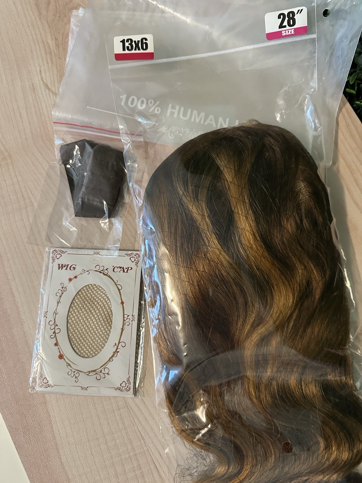 Human Hair Lace Front Wig 28” HD Ombre Body Wave New