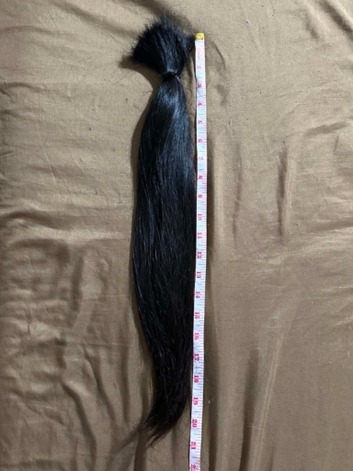 1612 Natural Human Hair Ponytail Straight Real Hair 21 Inch 110 G