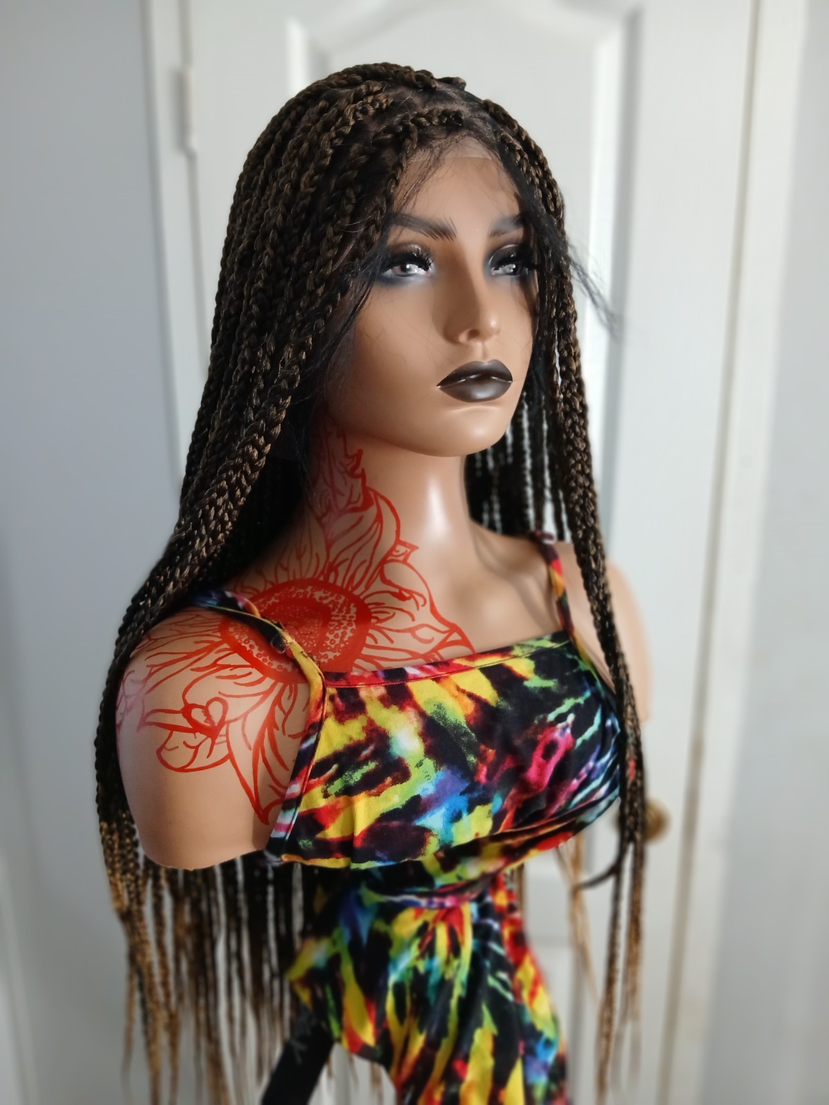 Full Lace| Braided Wig| Shipping | 52″