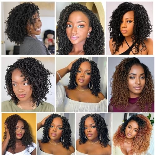 210 Strands Yanky Twist Crochet Hair Pre Looped 14 14 Inch (Pack of 7) T1 30 27