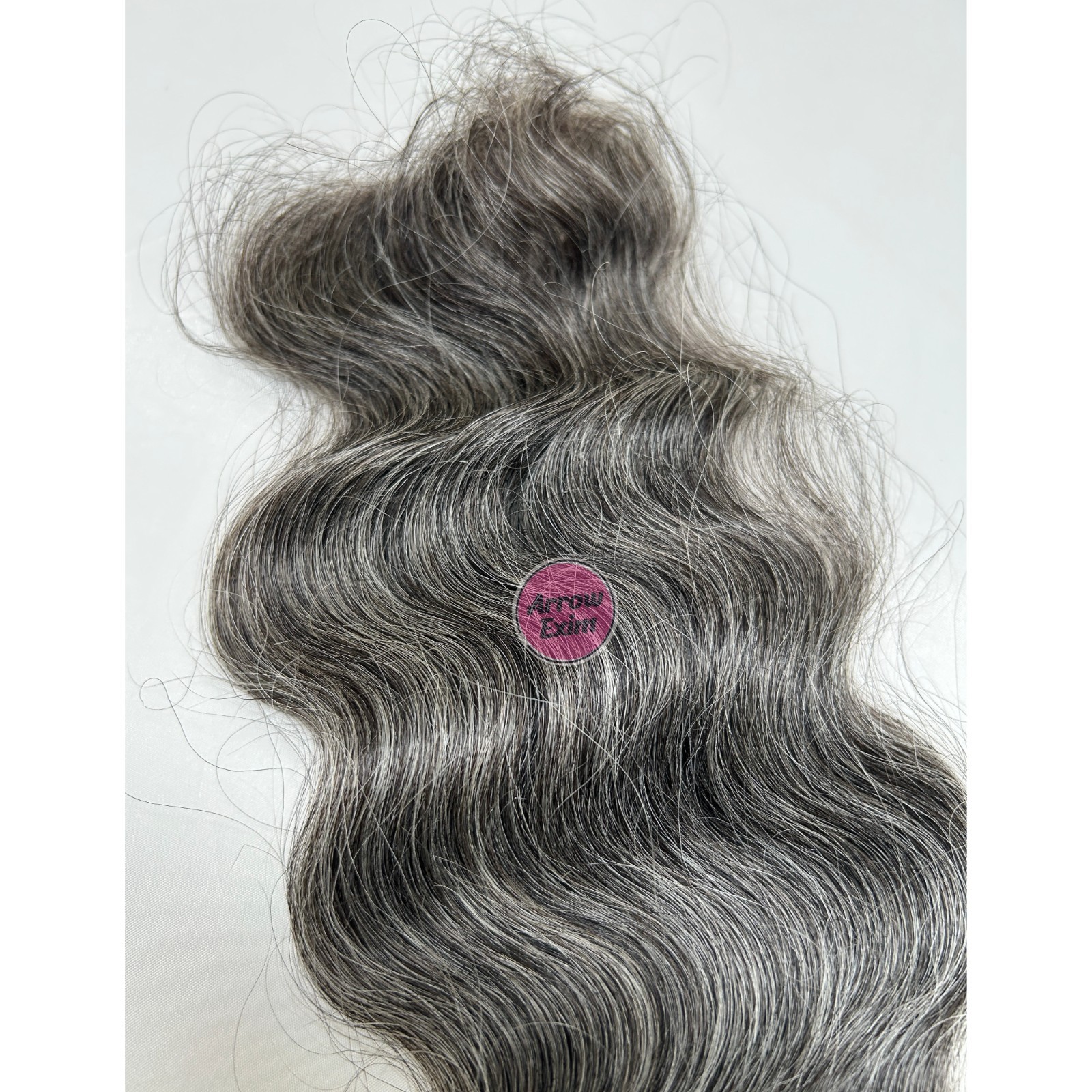 100% Natural Black and Grey Hair Bundle Silver Hair Extensions