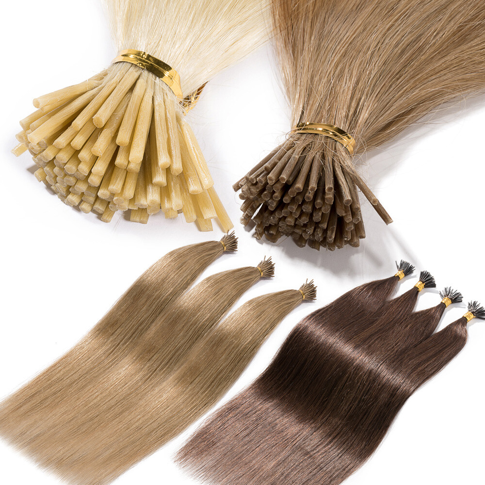CLEARANCE Remy Human Hair Extensions Stick I Tip Micro Loop Ring Bead Pre Bonded