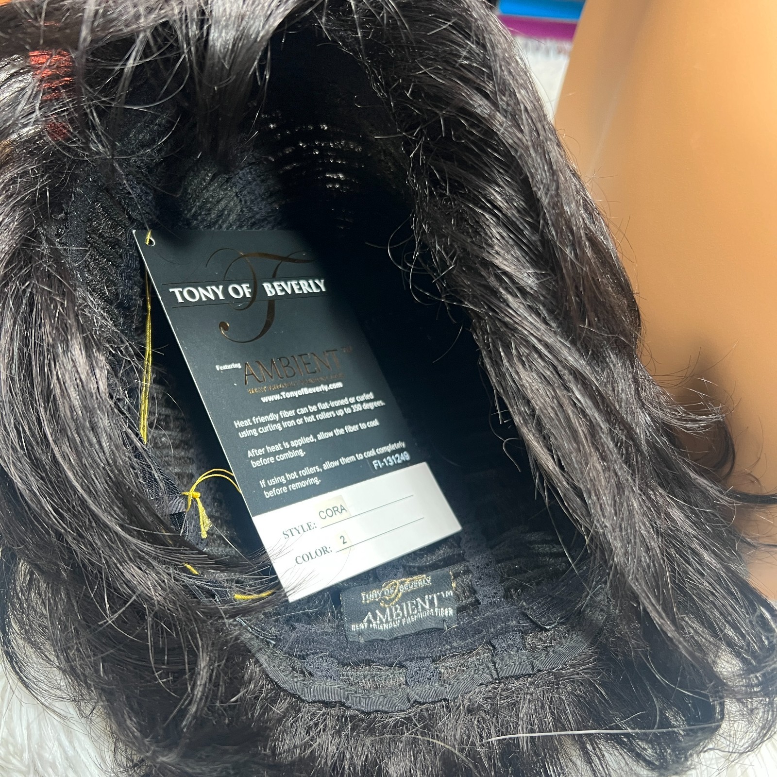 TONY OF BEVERLY AMBIENT WIG CORA 2 BLACK BROWN