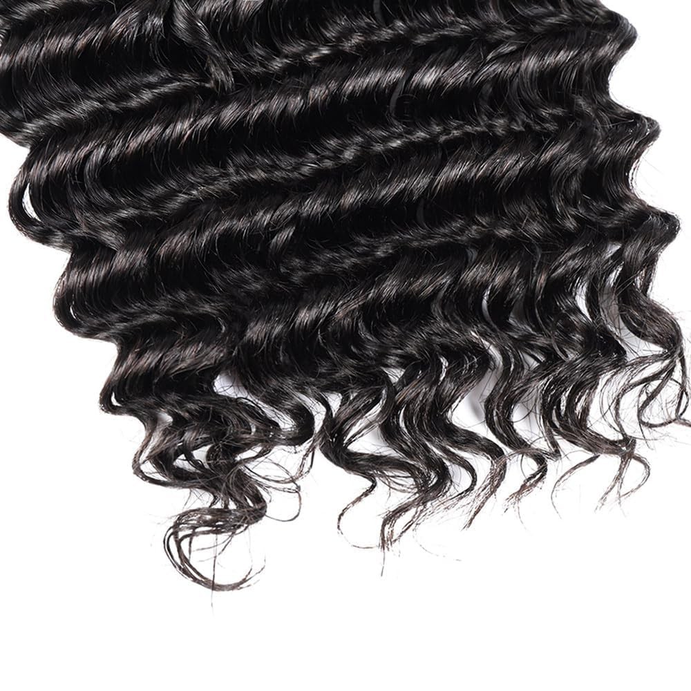 Gctgct Human Braiding Hair Deep Wave Bulk Human Hair For Braiding No Weft 12A