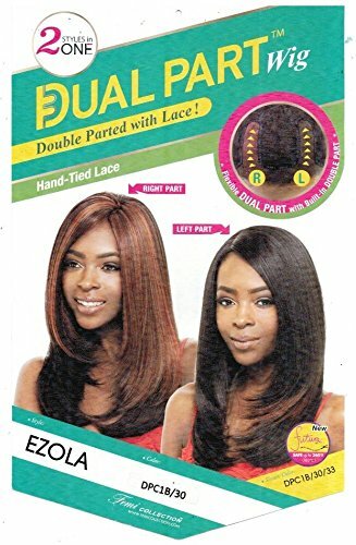 EZOLA Femi Premium Synthetic Straight Layered Style Dual Part Lace Front Wig