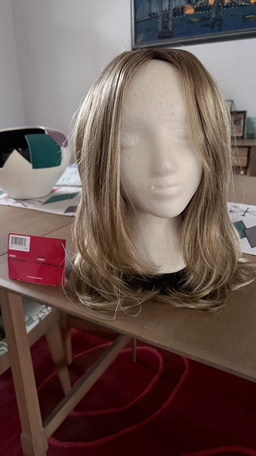 BLISS Wig by Tressallure Mono Top Lace Front NWT Color is Chiffon Candy