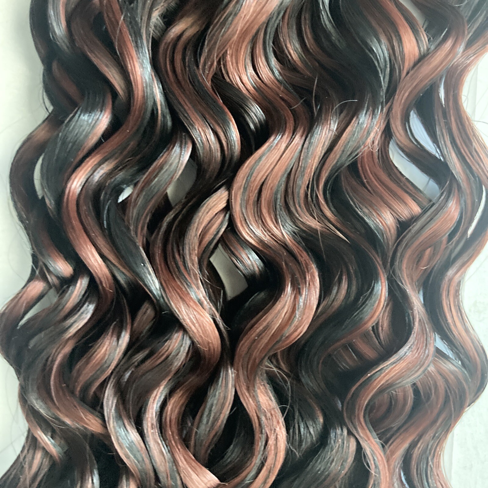 1 Pack Most Advanced Synthetic Wavy Hair Extensions Tangle Free 18″ Color:1B/33