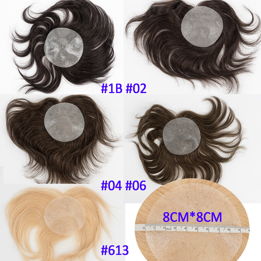 Bald Spot Hair Patch Toupee for Men Full PU Skin Base Cover-up Hair Patche Piece
