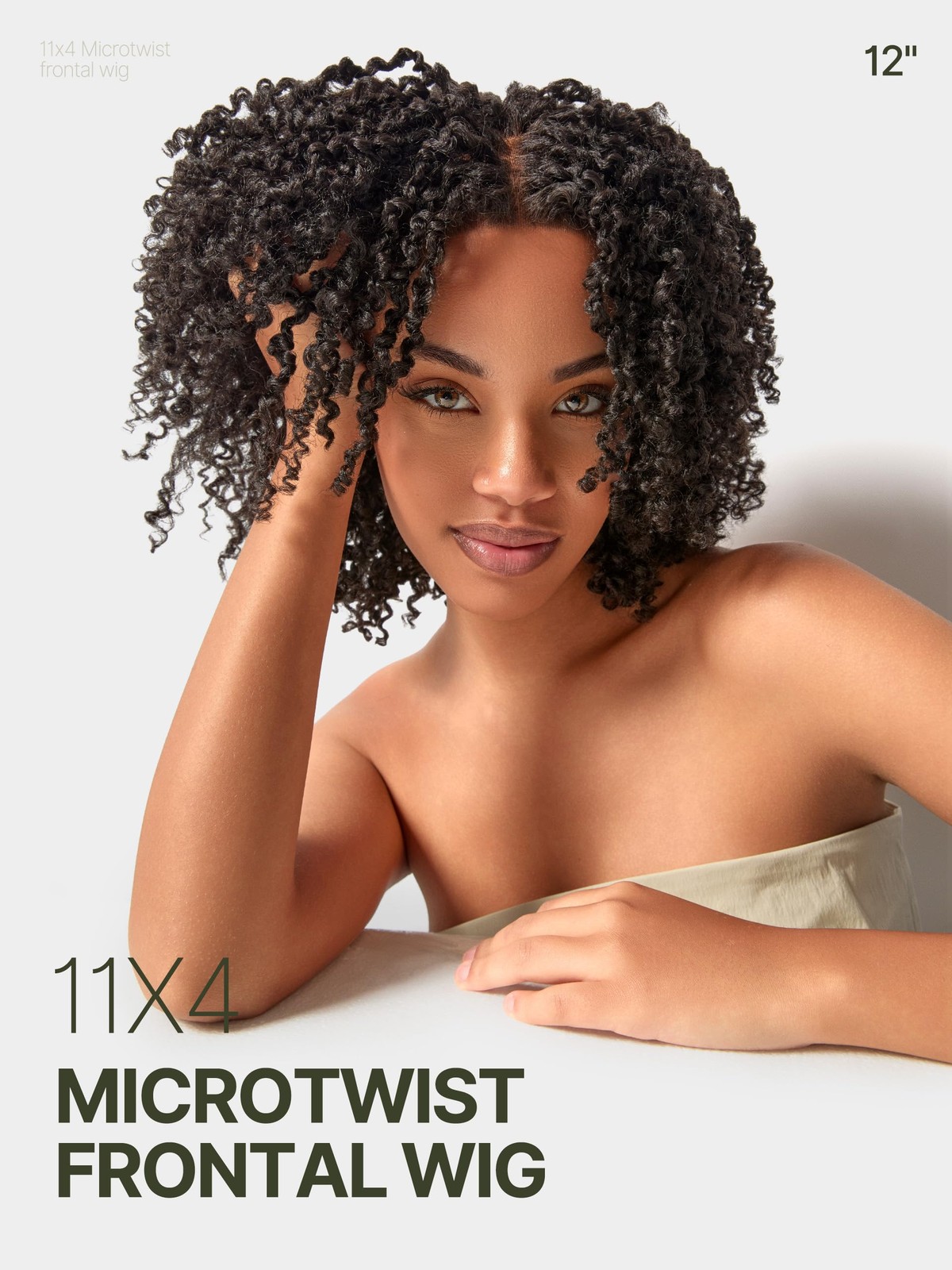 Frodio Veralux Fiber 12 Synthetic 11X4 Lace Frontal Wig 200 Density Micro Twist