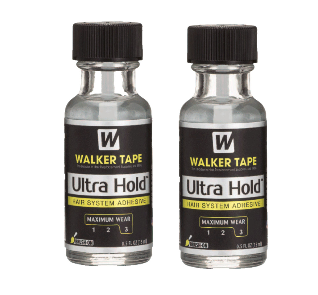 Walker Tape Ultra Hold Glue 0.5Oz Brush-On Men Lace Wig Adhesive Toupee, Choose