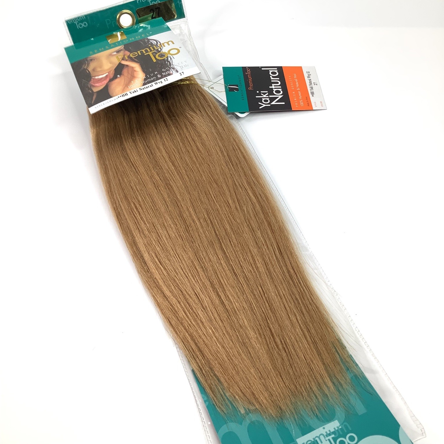 Sensationnel Premium Too Yaki Natural Hair Extensions Weaving Color 27 Human