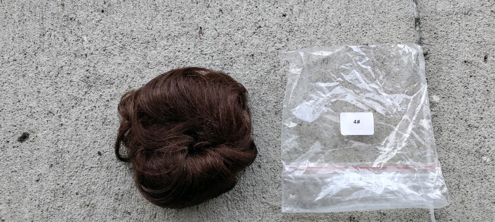 BARSDAR 100% Human Hair Bun (Messy Bun) Chignon 4# Brown, Opened Box!