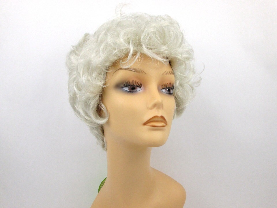 50S WOMENS LADY SHORT WAVY CURLY WIG RIZZO GREASE GOLDEN GIRL TAPERED BACK VP-1