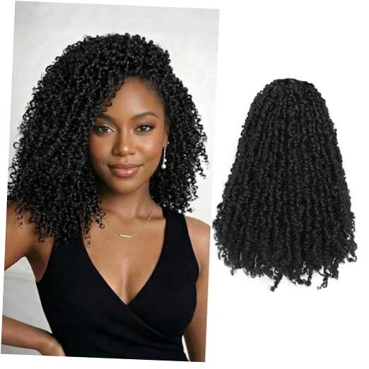 Yanky Twist Crochet Hair 10 Inch-12 Inch-14 Inch 1B#-Natural Black
