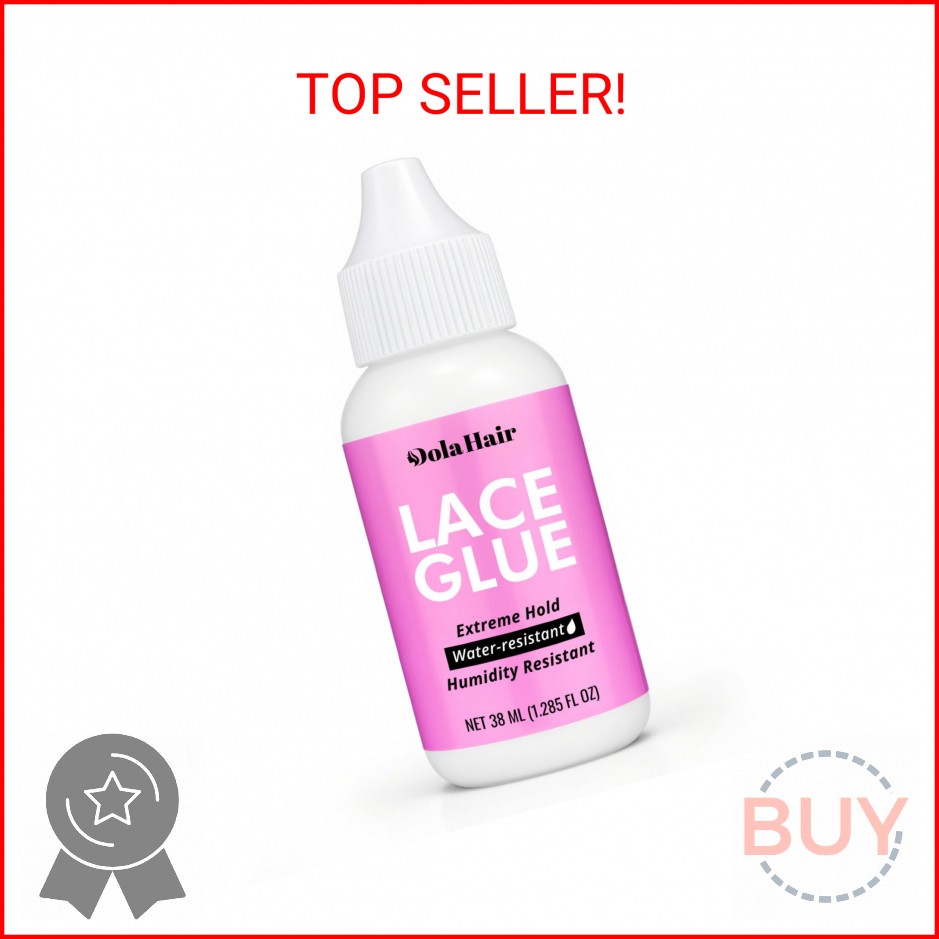 Dolahair Extreme Hold Lace Glue for Wigs, Waterproof, Invisible Bonding, 1.285 O