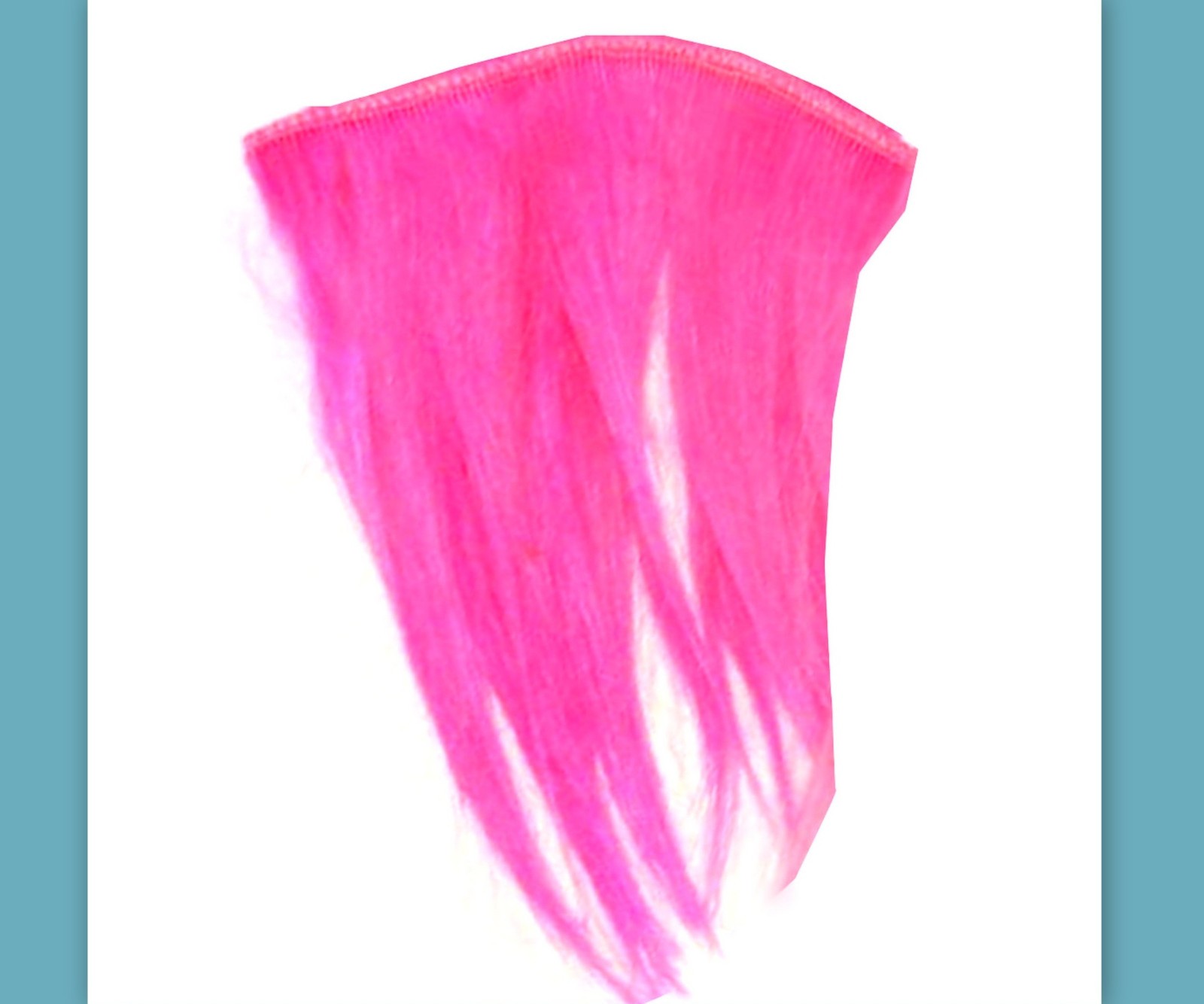 dyed Human Hair Bangs Clip in Emo Scene extensions Women rainbow weft costume