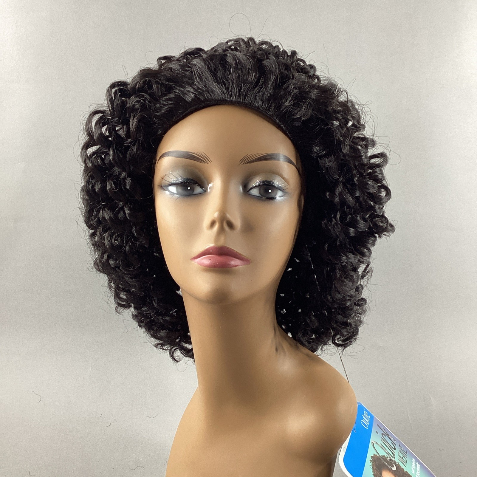 Doris Short Curly #2 Darkest Brown Synthetic Quick Weave Wig