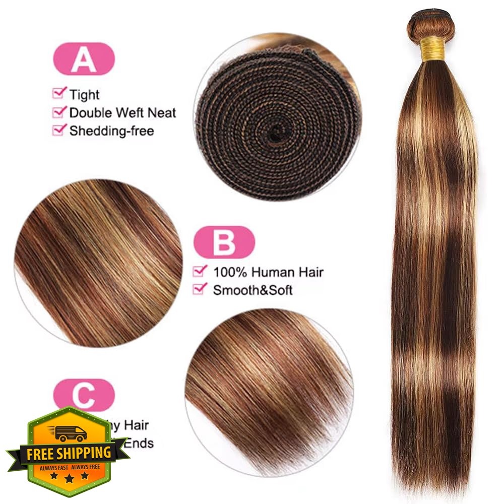 Weeybay 34 Inch Copper Red Straight Bundles P33/27
