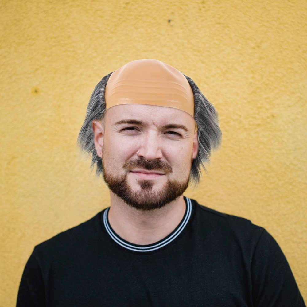 Balding Wigs For Halloween Parties Cosplay And Events Comfortable Easy To Wear