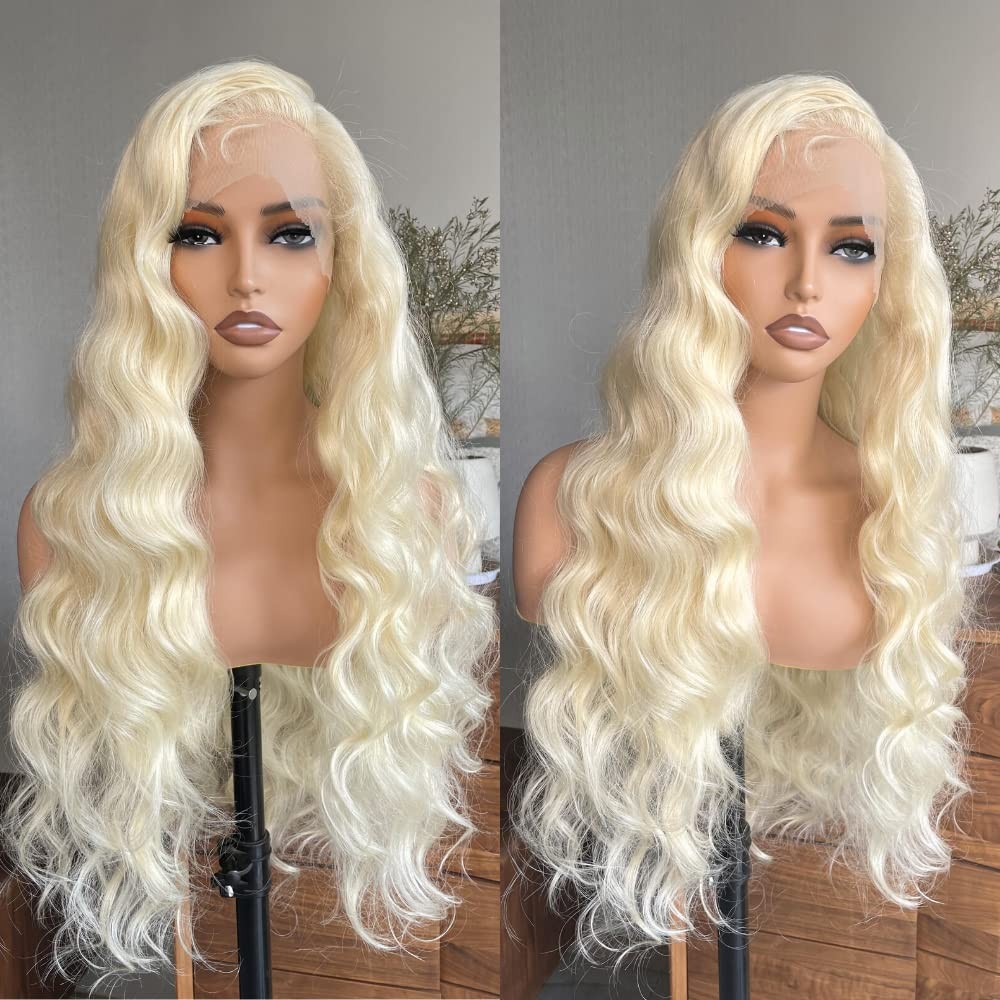32 Inch 613 Synthetic Lace Front Wig Long Blonde Wig Glueless13x6 Lace Front Blo