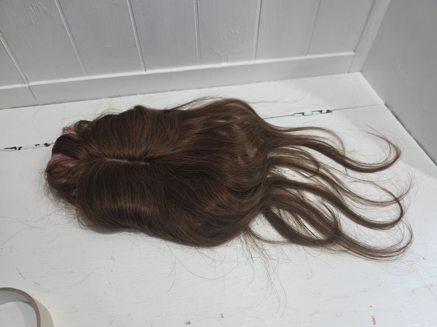 Hair Pieces New Redish Brown W Bangs Seamless Beauty Effortless Wig